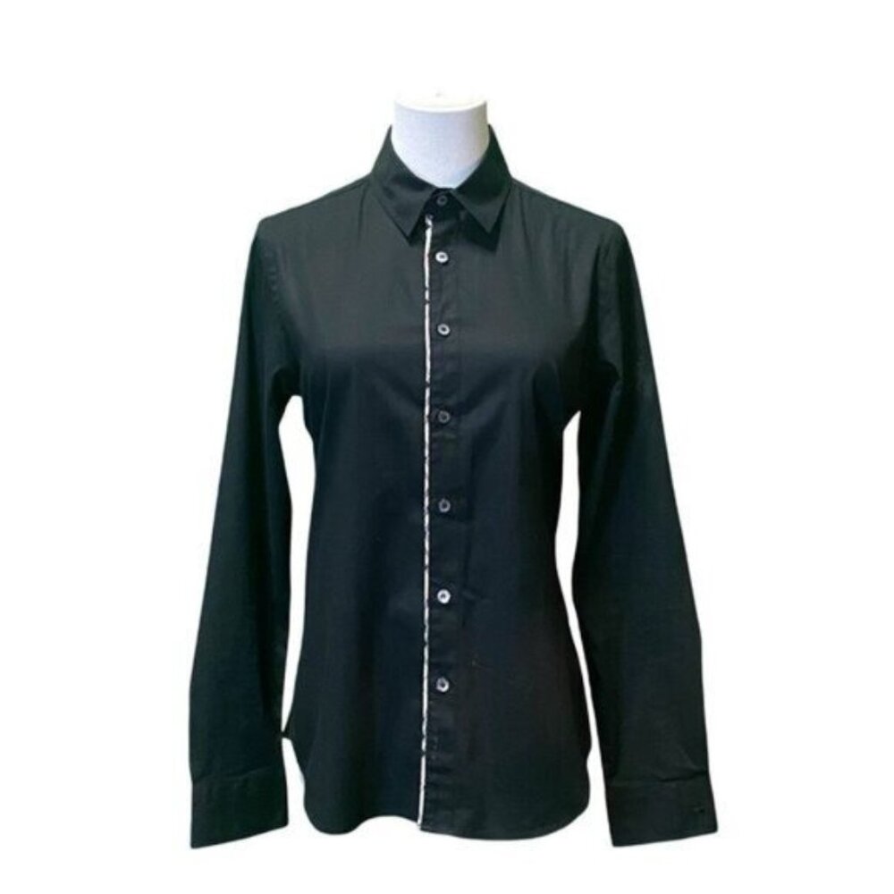 Burberry Black Button Down Shirt
